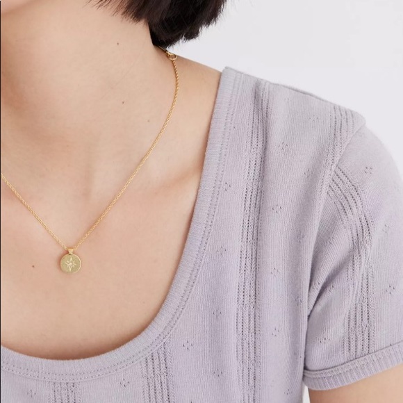 Madewell Pointelle Ribbed Knit Tee Size XXS - Picture 2 of 11